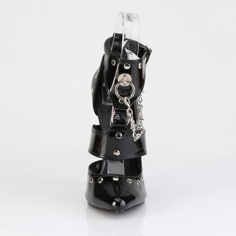 Pleaser Domina-118 Women's Heels Sandals Black | NZ RFACLG