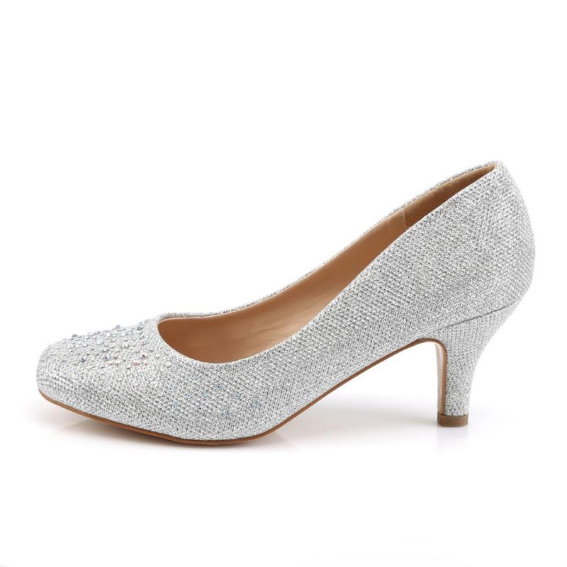 Pleaser Doris-06 Women's Pumps Silver | NZ QSEMAC