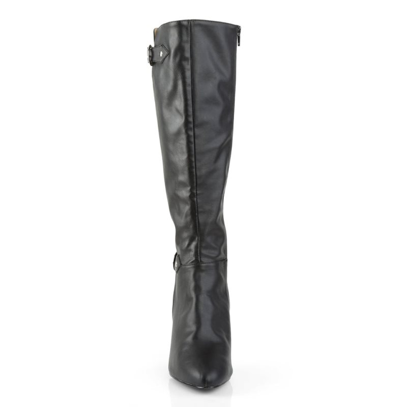 Pleaser Dream-2030 Vegan Leather Women's Knee-high Boots Black | NZ RVIASH