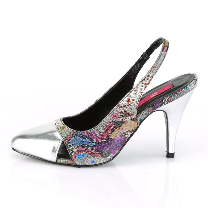 Pleaser Dream-405 Women's Pumps Multicolor / Silver | NZ LXPAYR