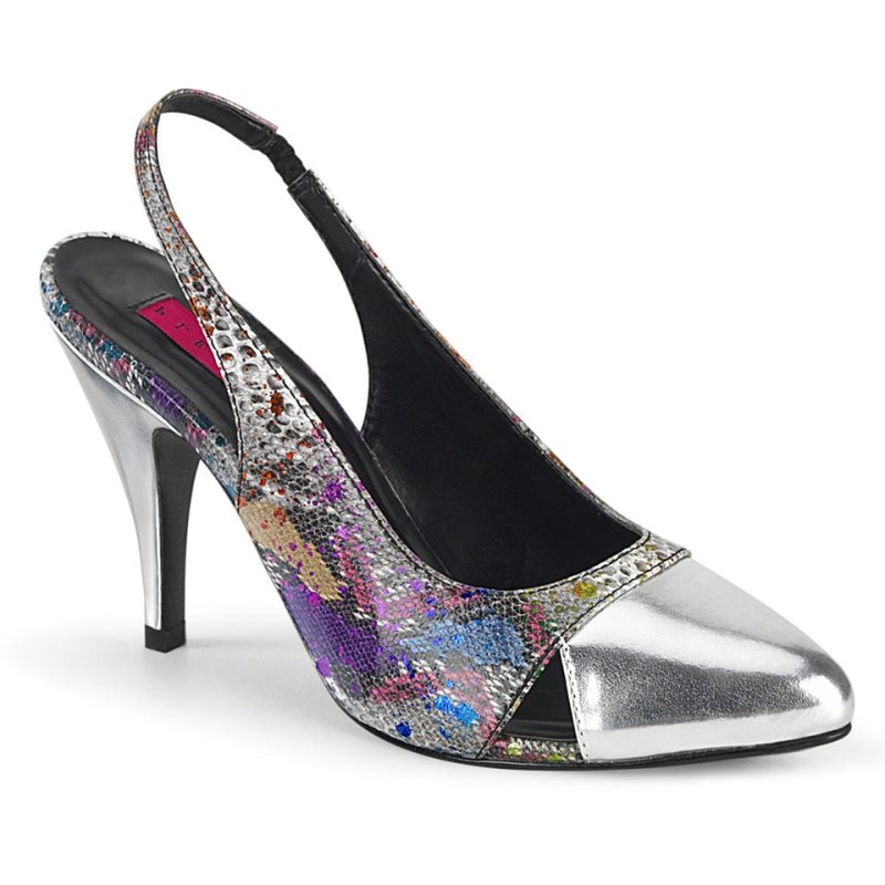 Pleaser Dream-405 Women\'s Pumps Multicolor / Silver | NZ LXPAYR