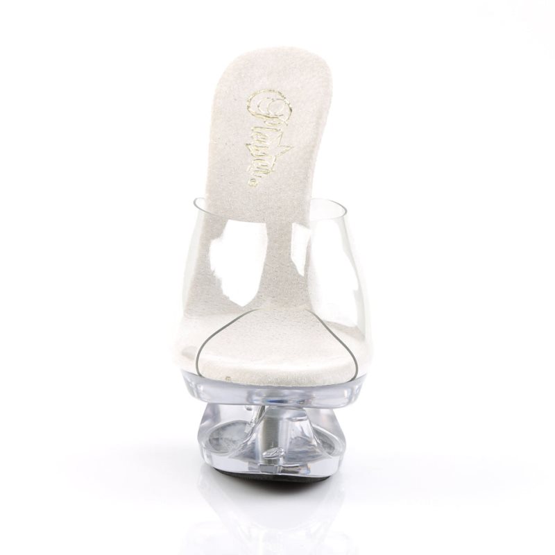 Pleaser Eclipse-601 Women's Platform Slides Clear | NZ SPRUWQ