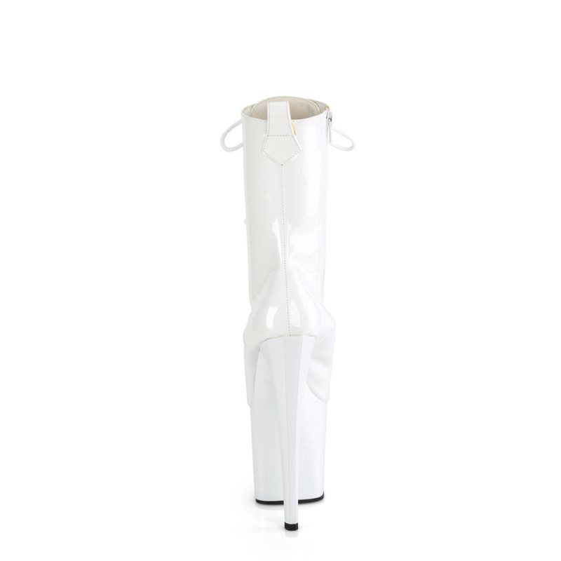 Pleaser Enchant-1040 Women's Heels Boots White | NZ HSOFRV