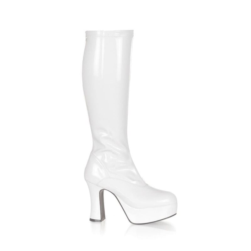 Pleaser Exotica-2000 Women\'s Knee-high Boots White | NZ LORBJU