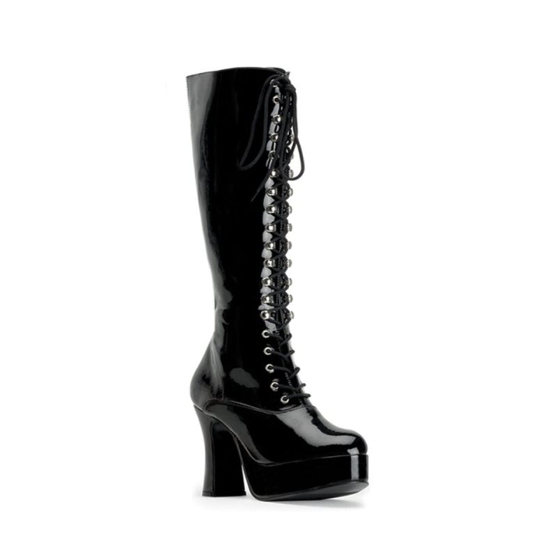 Pleaser Exotica-2020 Women\'s Knee-high Boots Black | NZ LWFNSY