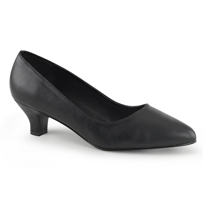 Pleaser Fab-420 Vegan Leather Women\'s Pumps Black | NZ NWTVPY