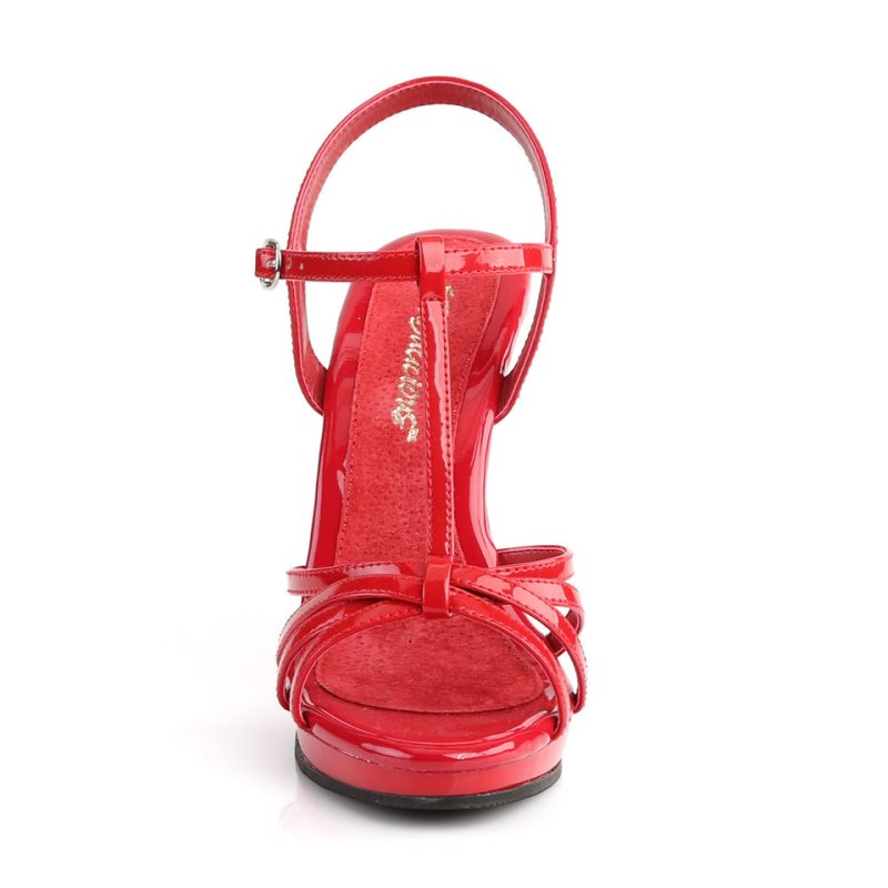 Pleaser Flair-420 Women's Heels Sandals Red | NZ FNLHWA