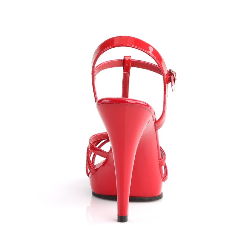 Pleaser Flair-420 Women's Heels Sandals Red | NZ FNLHWA