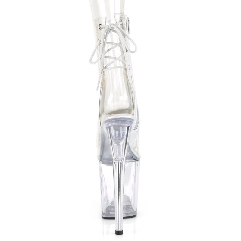 Pleaser Flamingo-1018C Women's Heels Boots Clear | NZ NBHFUJ