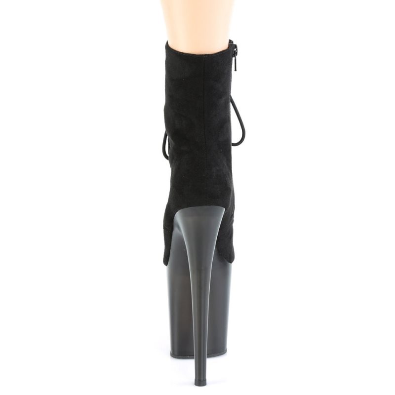 Pleaser Flamingo-1020FST Women's Heels Boots Black | NZ IABSGO