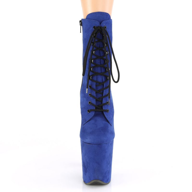 Pleaser Flamingo-1020FS Women's Heels Boots Blue | NZ ZAMDJF