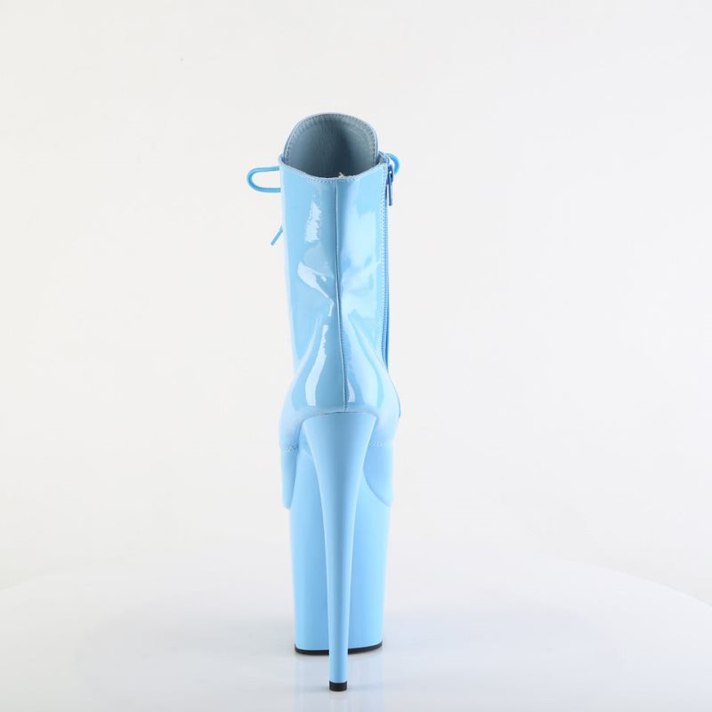 Pleaser Flamingo-1020 Women's Heels Boots Blue | NZ XKVPMH