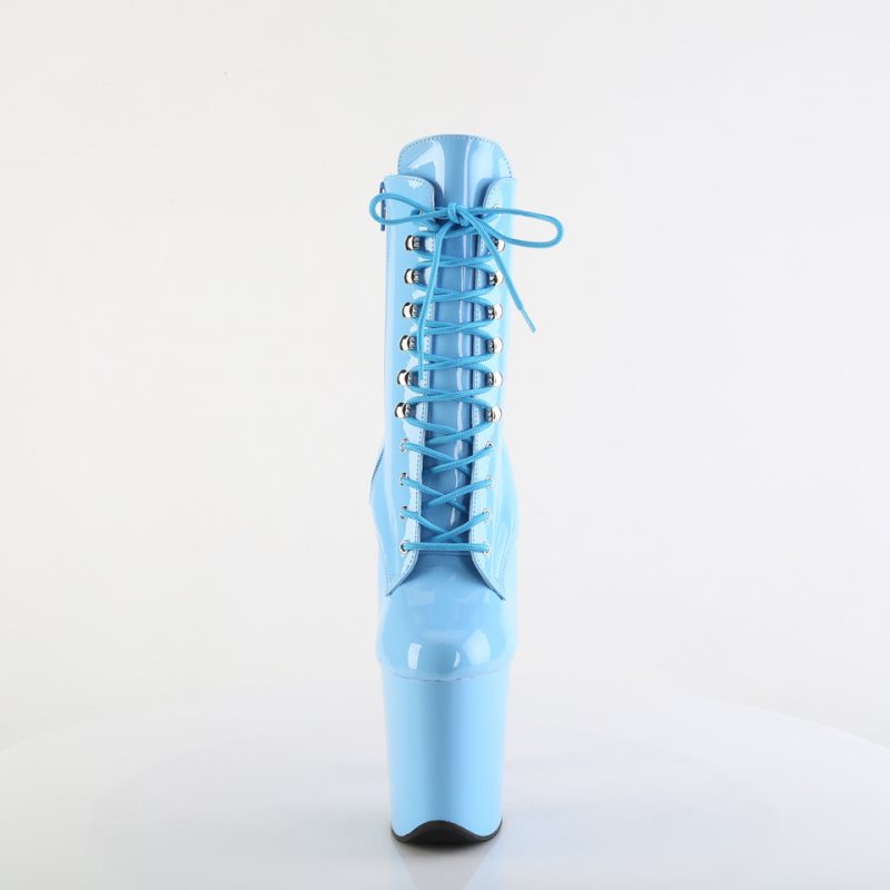 Pleaser Flamingo-1020 Women's Heels Boots Blue | NZ XKVPMH