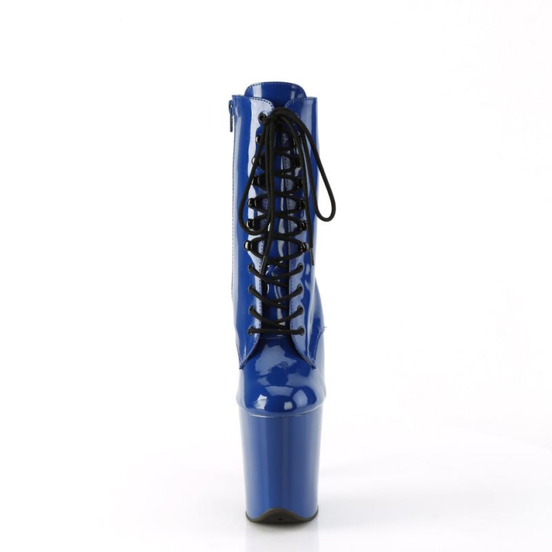 Pleaser Flamingo-1020 Women's Heels Boots Blue | NZ LUHVES