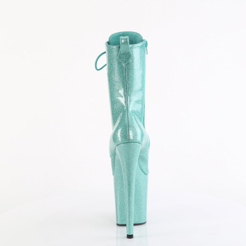 Pleaser Flamingo-1040GP Women's Heels Boots Blue | NZ OHIWVM