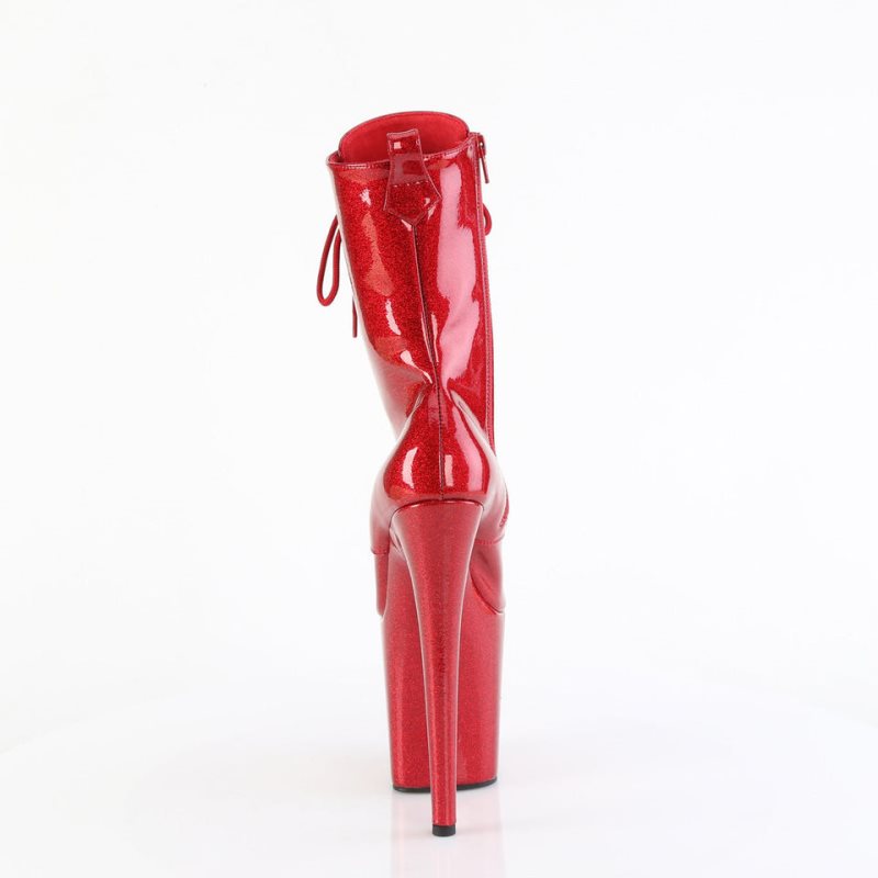 Pleaser Flamingo-1040GP Women's Heels Boots Red | NZ AUCSVB