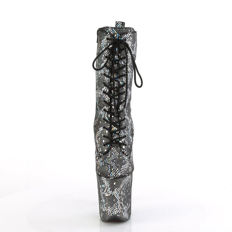 Pleaser Flamingo-1040SPF Women's Heels Boots Silver | NZ LVXCGP