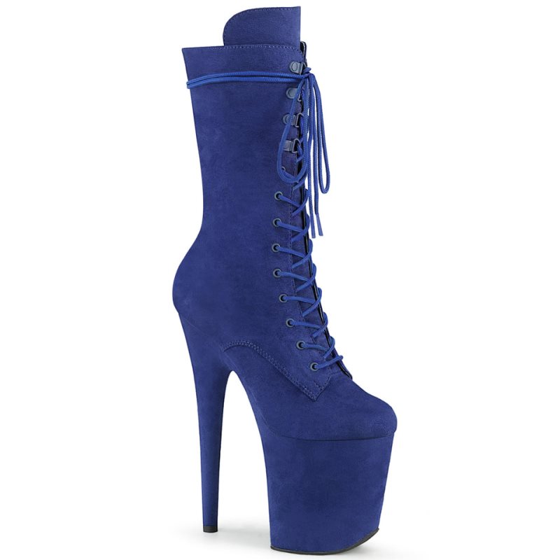 Pleaser Flamingo-1050FS Women\'s Heels Boots Blue | NZ TUGDOB