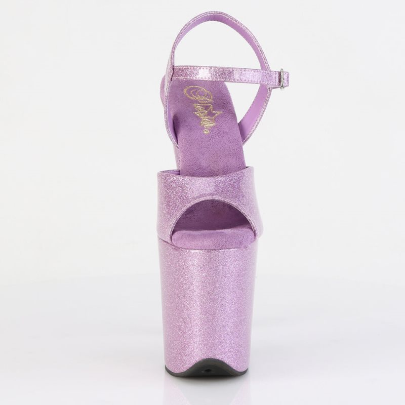 Pleaser Flamingo-809GP Women's Platform Heels Sandals Purple | NZ QWTGDV