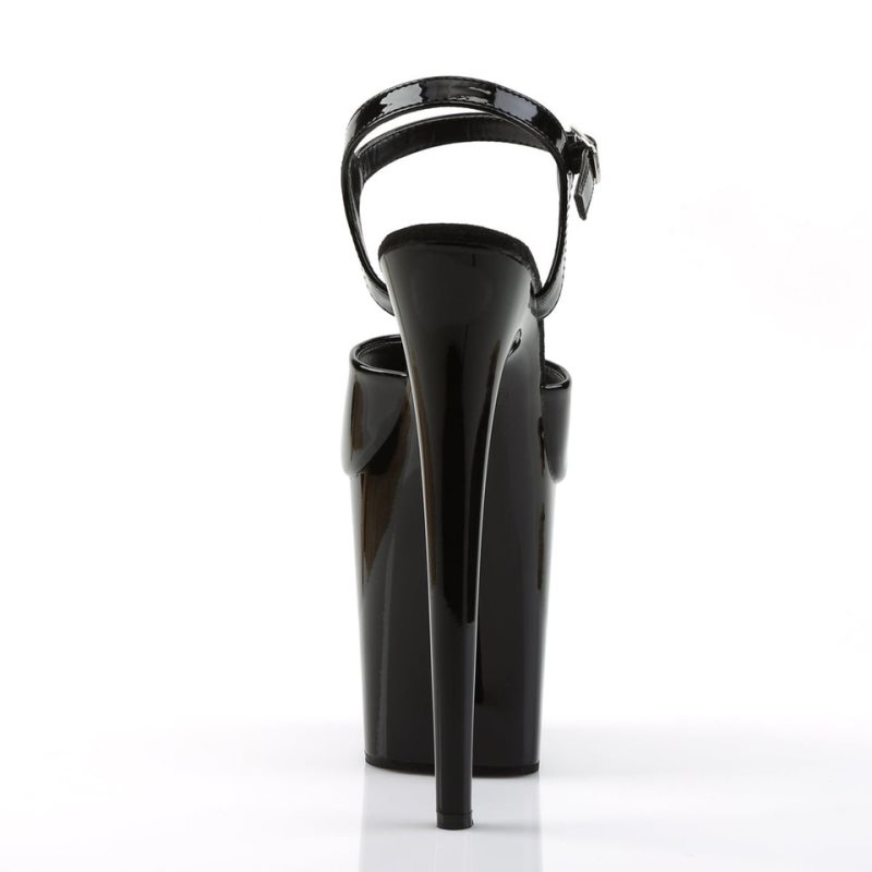 Pleaser Flamingo-809 Women's Platform Heels Sandals Black | NZ CWXNVQ
