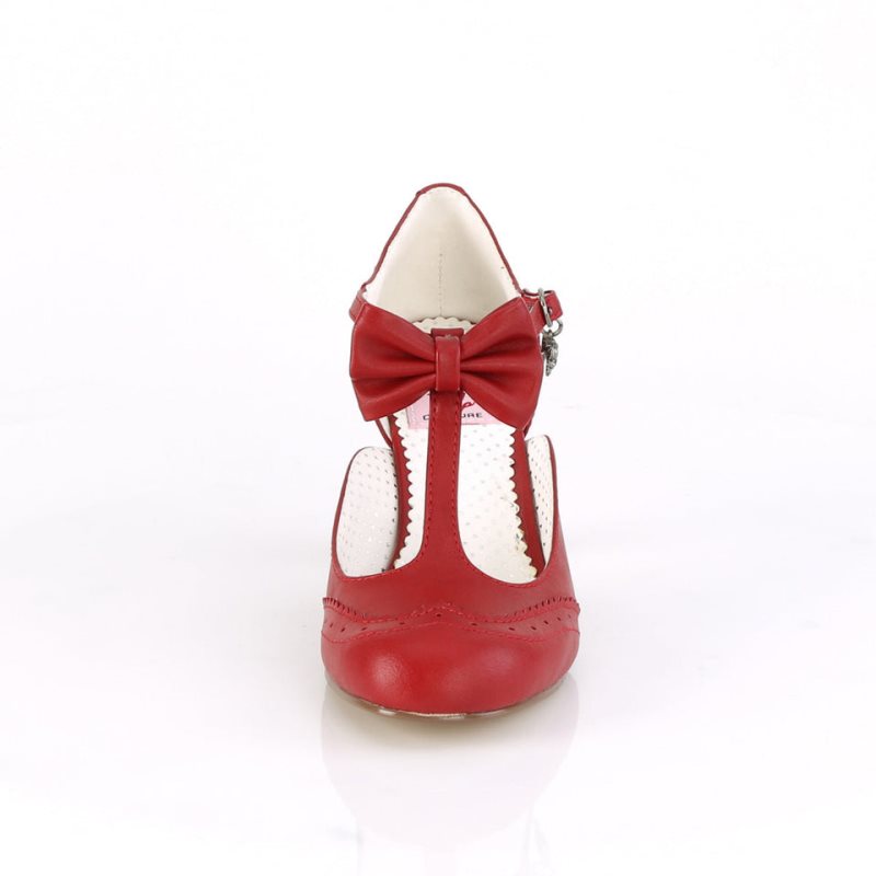 Pleaser Flapper-11 Women's Pumps Red | NZ QIGOAJ
