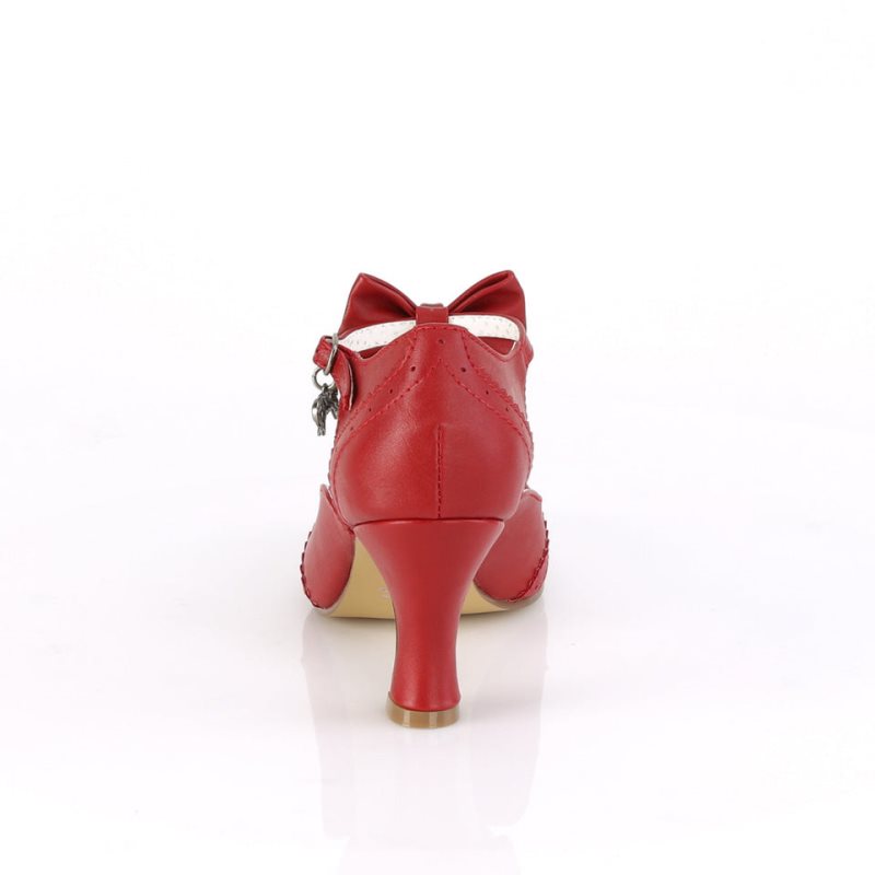 Pleaser Flapper-11 Women's Pumps Red | NZ QIGOAJ