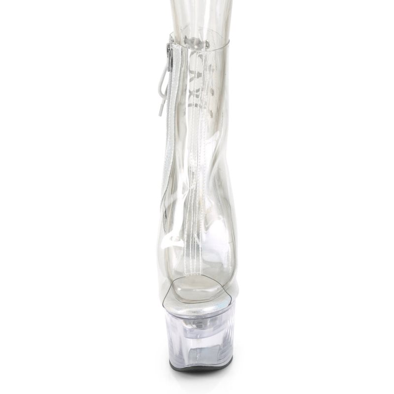 Pleaser Flashdance-1018C-7 Women's Heels Boots Clear | NZ LGROIC