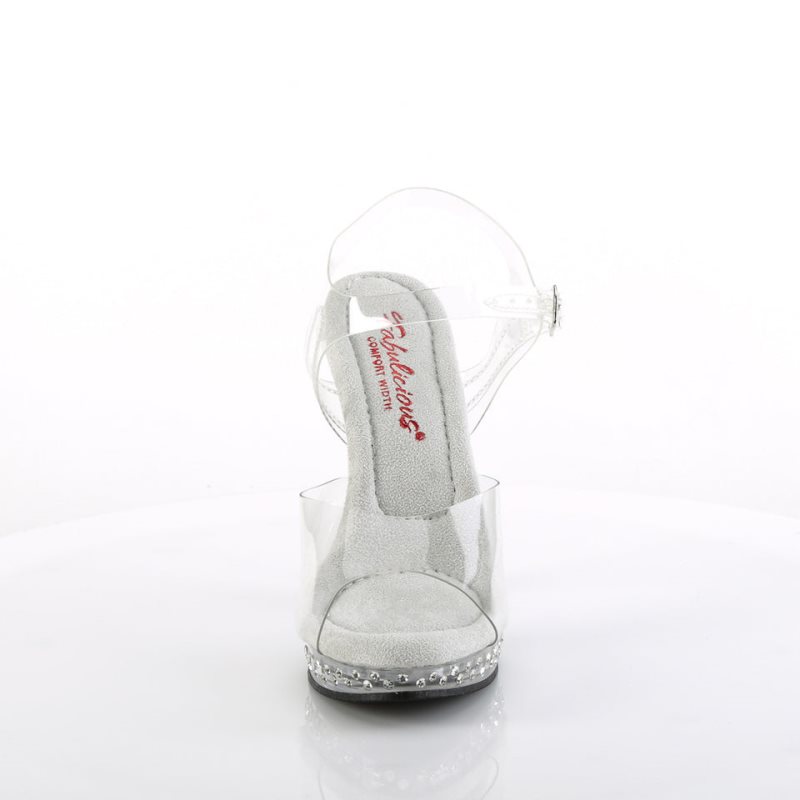 Pleaser Glory-508SDT Women's Heels Sandals Clear | NZ PLNUMH