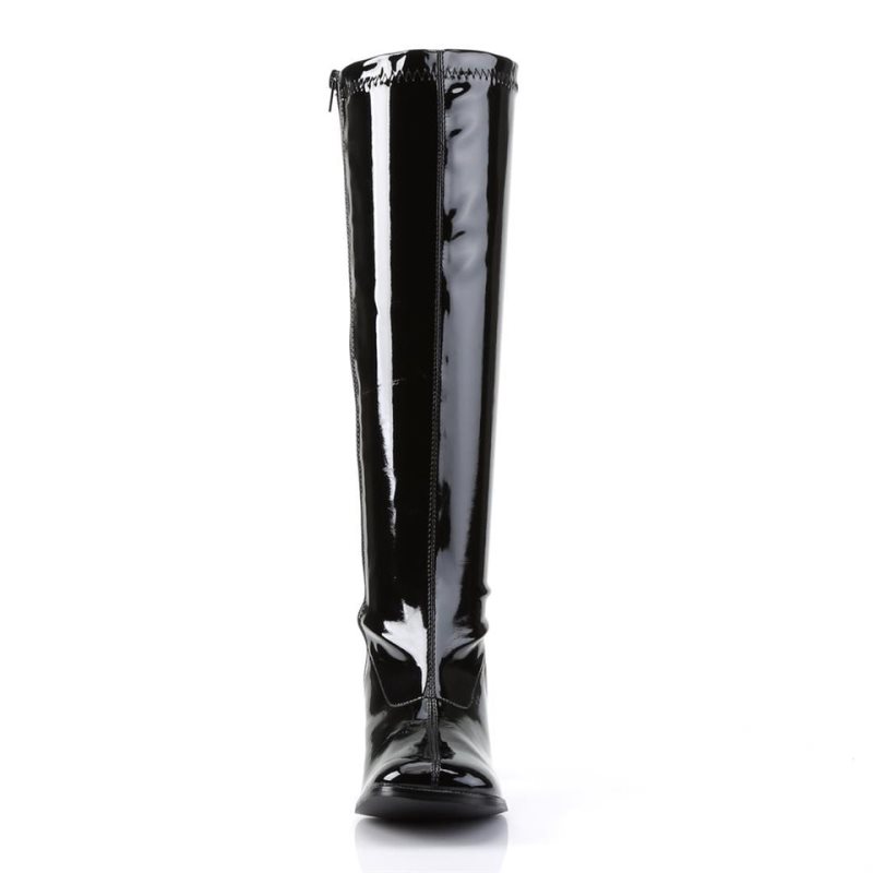 Pleaser Gogo-300WC Women's Knee-high Boots Black | NZ IKNMJY