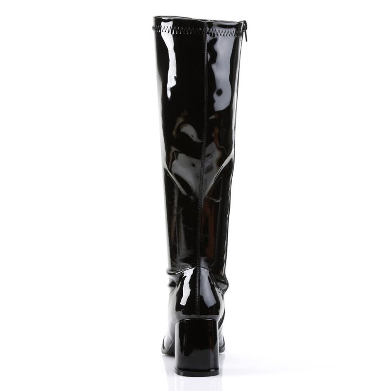 Pleaser Gogo-300WC Women's Knee-high Boots Black | NZ IKNMJY