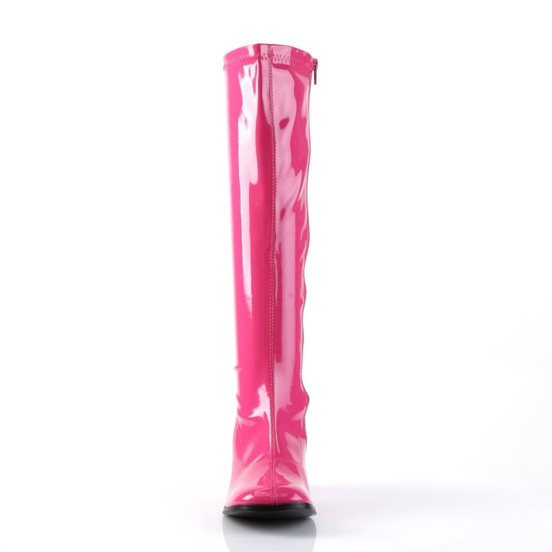 Pleaser Gogo-300 Women's Knee-high Boots Pink | NZ VTBLPZ