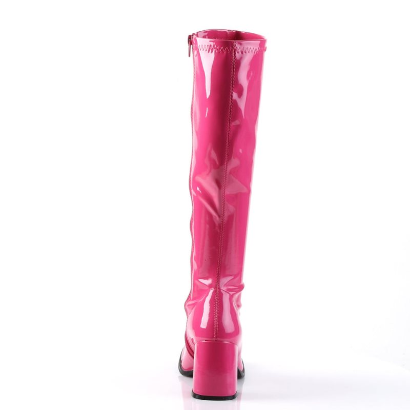 Pleaser Gogo-300 Women's Knee-high Boots Pink | NZ VTBLPZ