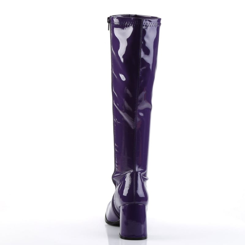 Pleaser Gogo-300 Women's Knee-high Boots Purple | NZ IJPBXT