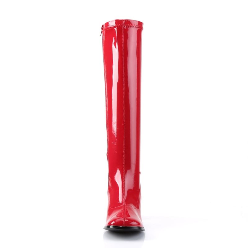 Pleaser Gogo-300 Women's Knee-high Boots Red | NZ AXOFCH