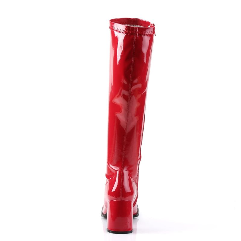 Pleaser Gogo-300 Women's Knee-high Boots Red | NZ AXOFCH