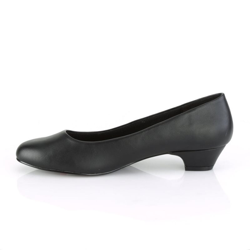 Pleaser Gwen-01 Vegan Leather Women's Pumps Black | NZ VHDMZG