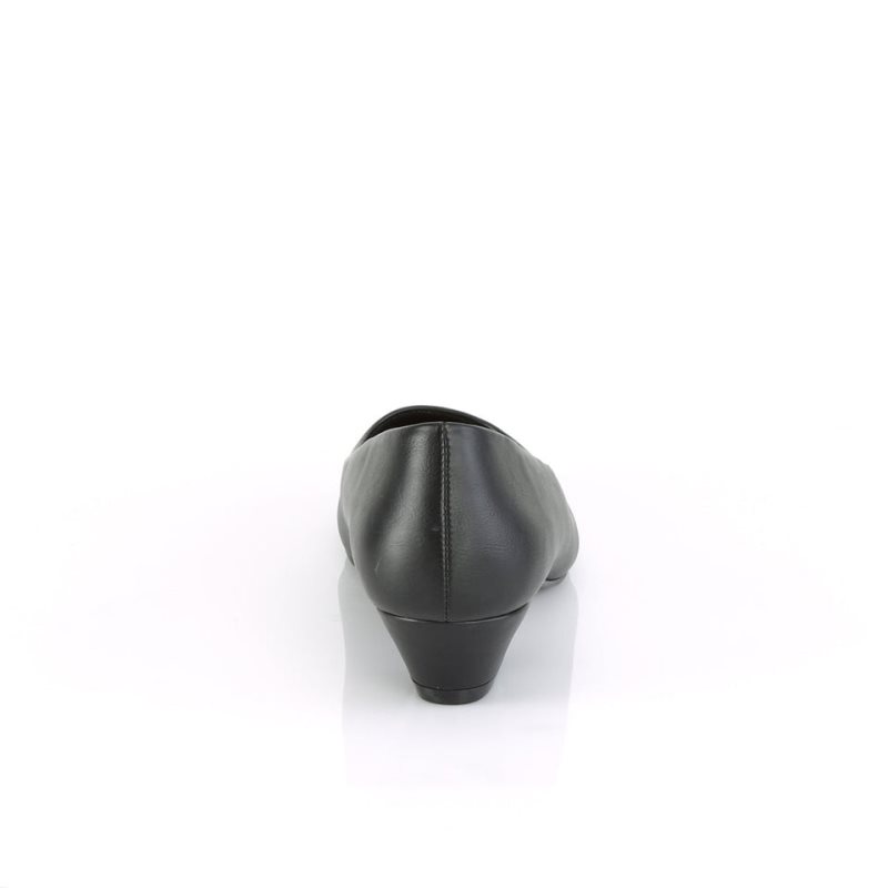 Pleaser Gwen-01 Vegan Leather Women's Pumps Black | NZ VHDMZG