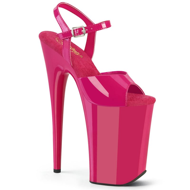 Pleaser Infinity-909 Women\'s Platform Heels Sandals Pink | NZ VRBNPX