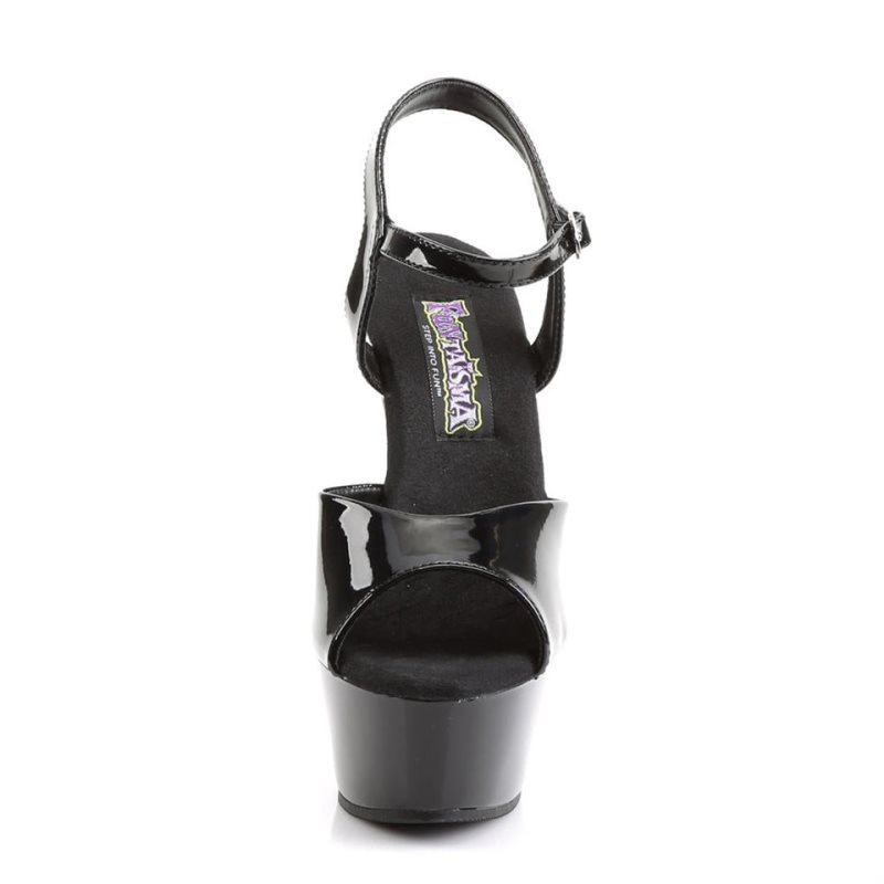 Pleaser Juliet-209 Women's Platform Heels Sandals Black | NZ IBCROK