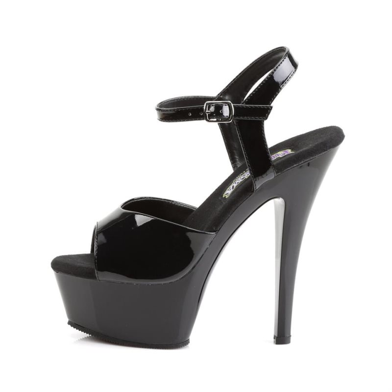 Pleaser Juliet-209 Women's Platform Heels Sandals Black | NZ IBCROK