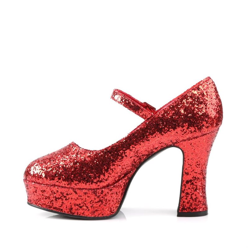 Pleaser Maryjane-50G Women's Pumps Red | NZ XQMIAC