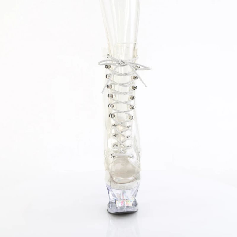 Pleaser Moon-1021C-DIA Women's Heels Boots Clear | NZ RDBKWI