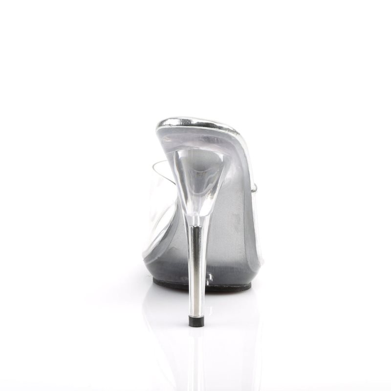 Pleaser Poise-501 Women's Platform Slides Clear | NZ FENIZQ