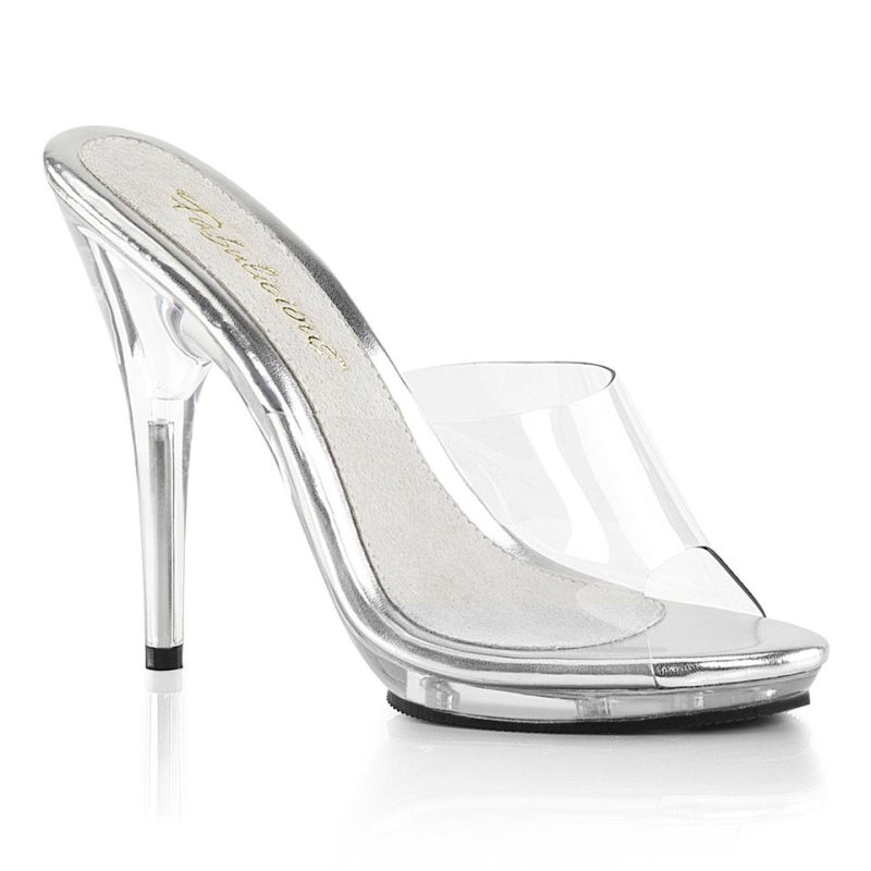 Pleaser Poise-501 Women\'s Platform Slides Clear | NZ FENIZQ