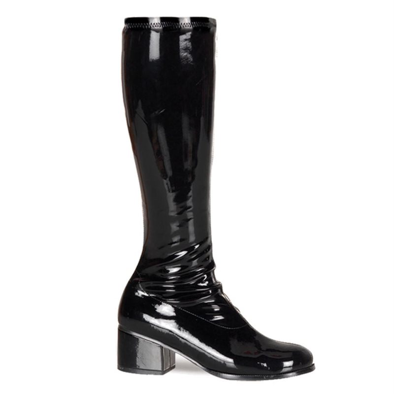 Pleaser Retro-300 Women\'s Knee-high Boots Black | NZ GEWTPR