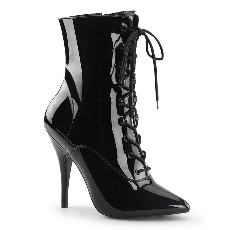 Pleaser Seduce-1020 Women\'s Heels Boots Black | NZ JROCBN