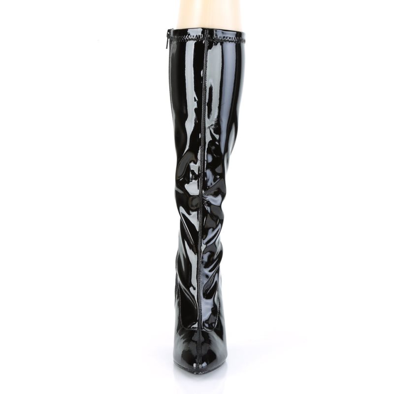 Pleaser Seduce-2000 Women's Knee-high Boots Black | NZ IYROFB