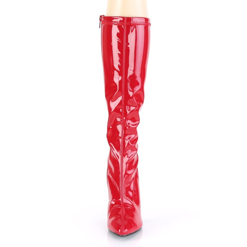 Pleaser Seduce-2000 Women's Knee-high Boots Red | NZ JZIQYA
