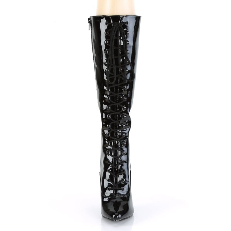Pleaser Seduce-2020 Women's Knee-high Boots Black | NZ HLFBEU