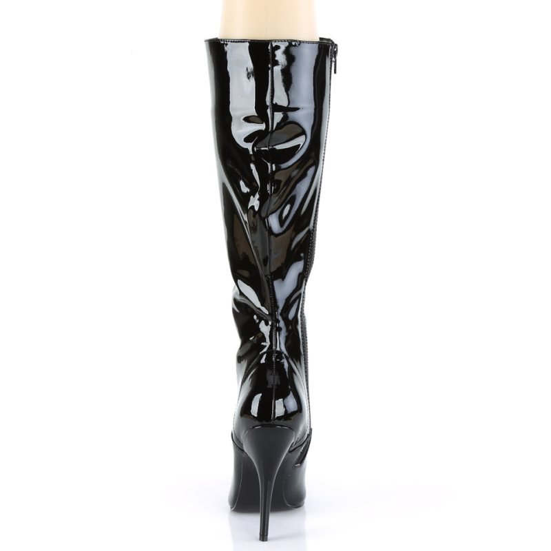 Pleaser Seduce-2020 Women's Knee-high Boots Black | NZ HLFBEU
